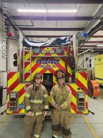 Left to Right:
Candidate FF S. Rowand, Candidate FF B. Fisher